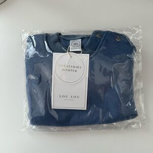 Lou Lou & Company Blue Sweatshirt Romper